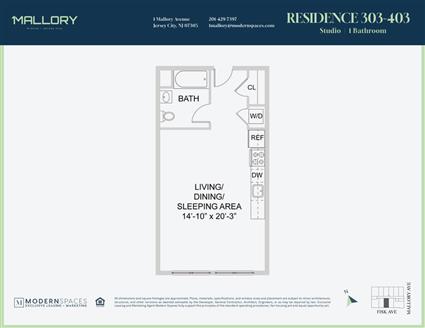 1 Mallory Avenue 413 Jersey City Jersey City NJ 07305