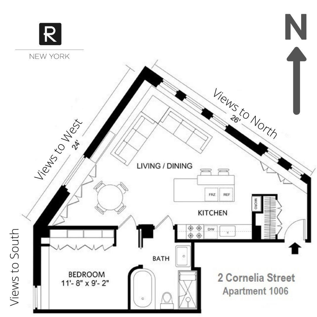 2 Cornelia Street W. Greenwich Village New York NY 10014