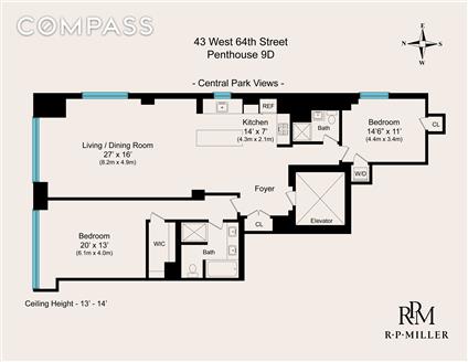 43 West 64th Street PH-9D Lincoln Square New York NY 10023
