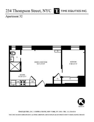 234-236 Thompson Street 32 Greenwich Village New York NY 10012
