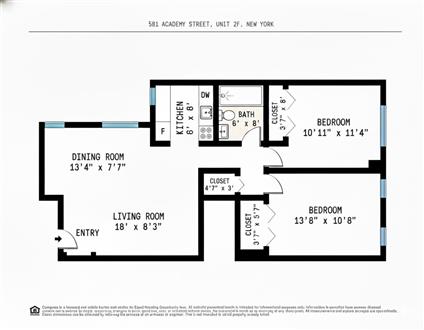 581 Academy Street 2-F Inwood New York NY 10034